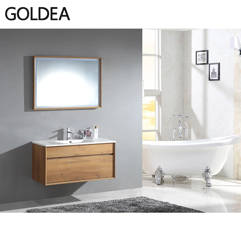 Modern Floor Mounted Goldea Hangzhou Cabinet Bathroom Vanity Standing MDF with High Quality