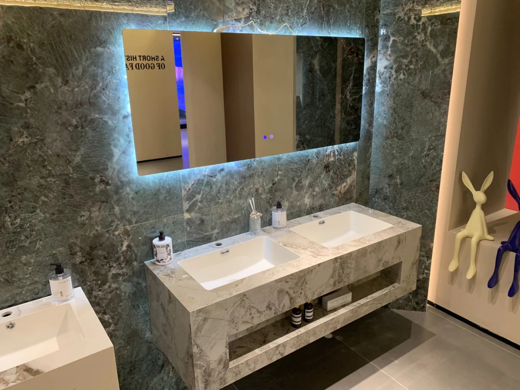 Bathroom Vanity Sintered Stone Modern Wall Hung Wash Basin for Hotel