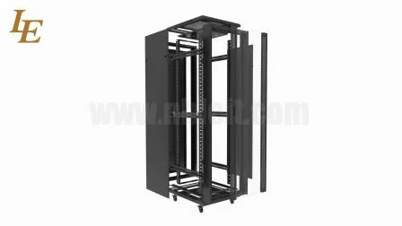 Le Floor Standing SPCC Vented Server Rack OEM 4u-48u 19 Inch Network Cabinet