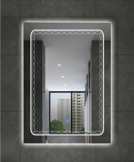 Hot Sale Hotel Design Wholesale LED Bathroom Manufacturer Vanity Dressing Mirror Bath LED Illuminated Smart Lighted Mirror Cabinet