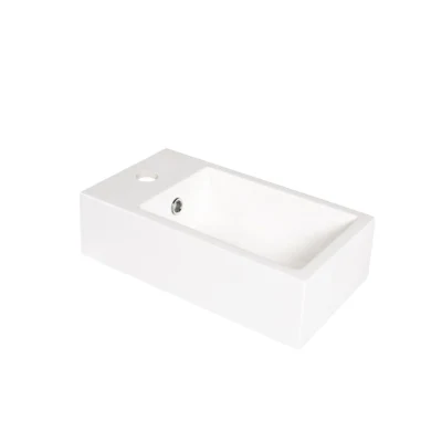 High Quality Corner Small Cabinet Resin Wash Basin